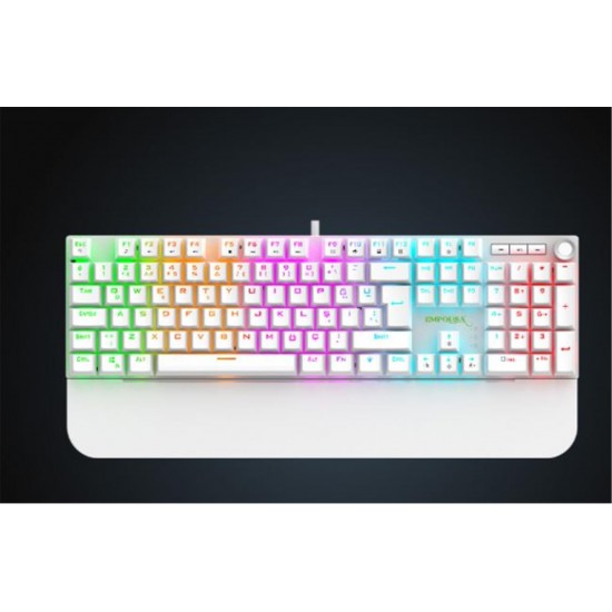 IKG-430T Gaming Klavye Kırmızı mekanik anahtar, rainbow LED aydınlatma