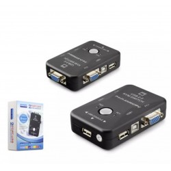 HADRON HDX1360 VGA USB KVM SWITCH 2GİRİŞ 1ÇIKIŞ SİYAH