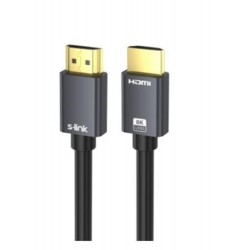 S-link SL-HM8K15 HDMI TO HDMI 1,5m v2.1 8K60 HZ 4K 120HZ Kablo