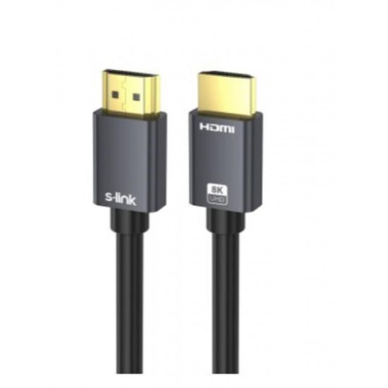 S-link SL-HM8K15 HDMI TO HDMI 1,5m v2.1 8K60 HZ 4K 120HZ Kablo