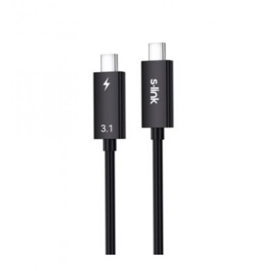 S-link SL-TC302 Thunderbolt 3.0 2m 4k 60Hz PD100W TypeC to TypeC 40Gbps Hızlı Data Kablosu