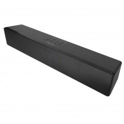Mikado MD-SBT27 Siyah 10W 2400mAh BT,RGB,Alarm,Clock,TF Card Type-C,USB Soundbar Speaker