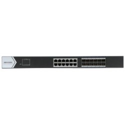Hikvision DS-3E0524TF(B) 24 PORT(12×Gigabit RJ45 port,12×Gigabit Fiber) Switch