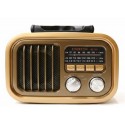 Everton Rt-877 Güneş Enerji Panelli Bluetooth Fm-Usb-Tf-Aux Şarjlı Nostaljik Radyo