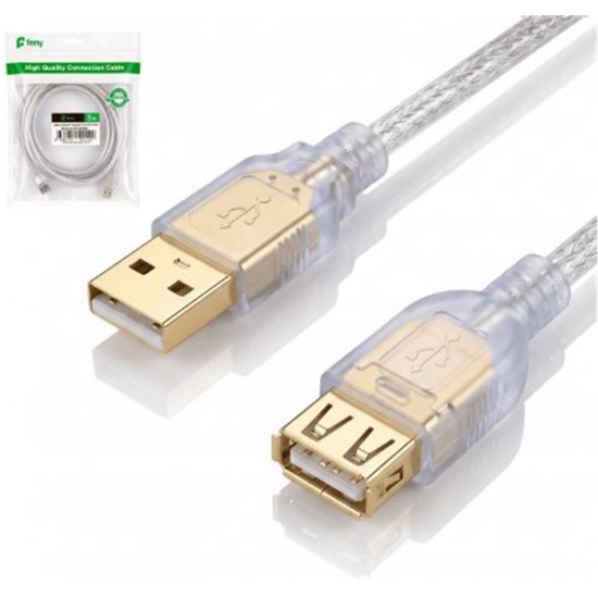 Feny FN-AF3015 USB2.0 AM-AF Şeffaf Uzatma Kablosu 1.5M