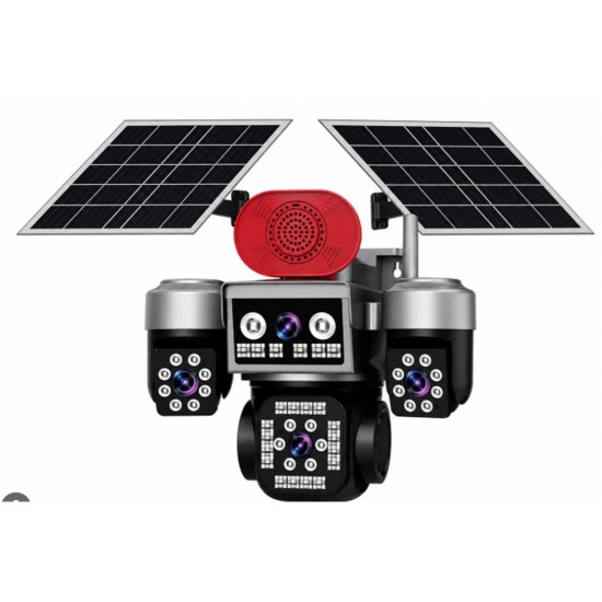 Apronx APX-WSP465 12Mp AOV 4G + 2 Solar Panel Dört Kameralı  PTZ