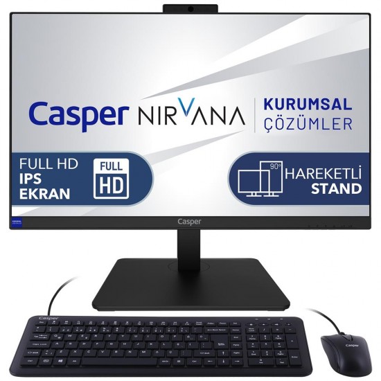 Casper Nirvana One A70.1270-BD00X-V  i7 12700H 16GB 250GB M2 SSD Dos 23.8 FHD IPS AIO