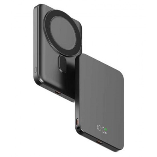Snapron SNP-3020 Slim PD 22.5W Hızlı Şarj Lcd Ekran Magsafe 5000 mAh Powerbank
