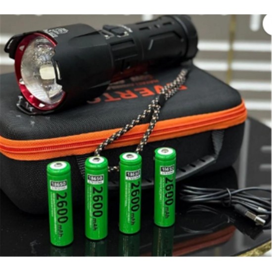 Everton RT-T709 Çantalı Metal Fener 60w 6000 lümen Led Gösterge 4-2600 mah Şarjlı Pil Zoomlu
