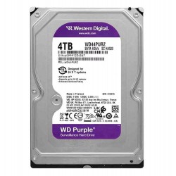 Wd 4Tb 3.5 Purple WD44PURZ Sata3 5400RPM 128MB 7-24 Guvenlık Harddisk (Resmi Distribitör Ürünü)