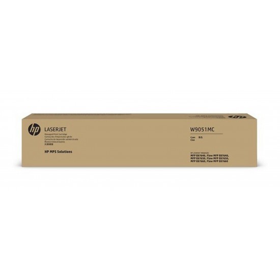 HP W9051MC Mavi Toner E87650 52000 Sayfa