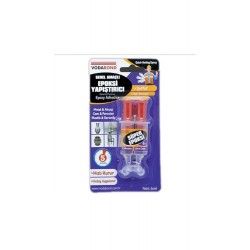 Vodaband 6gr Şırınga Süper Epoxy Şeffaf 3027