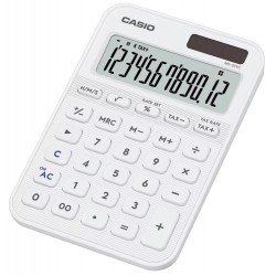 Casio MS-20YC-WE 12 Hane Beyaz Masa Üstü Hesap Makinesi