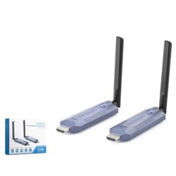 HADRON HDX1445 Kablosuz HDMI Görüntü Aktarım Seti 1080p 60 Hz 150 m Gri