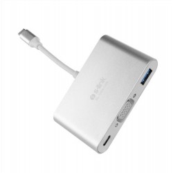S-link SL-USB-C66 Type-C to VGA+usb3.0+pd Kablo