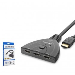 HADRON HDX7870 HDMI Switch 4K 60 Hz HDR 3 In 1 Out - Siyah