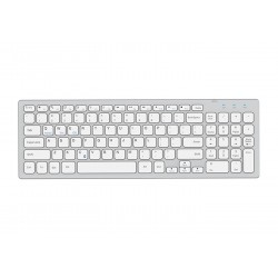Everest KB-80W Beyaz-Gümüş 2.4Ghz Ultra İnce Q Mac-Win-Android-Ios Uyumlu Kablosuz Klavye