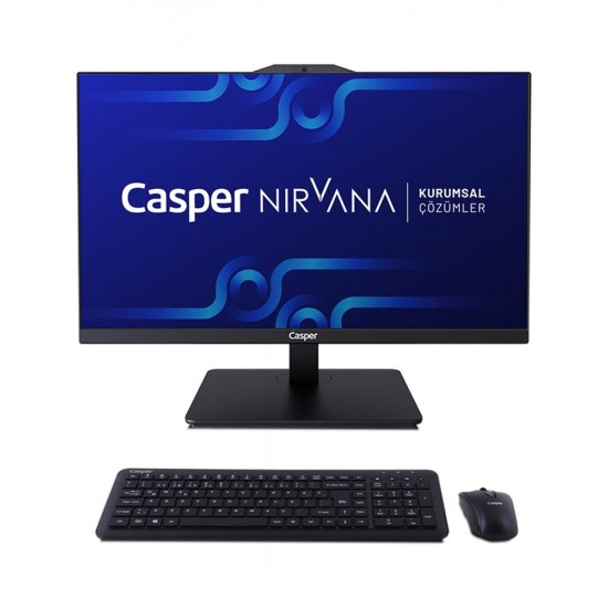 Casper Nirvana A90.1342-BE00X-V-S Siyah Intel i5-13420H 16GB RAM 500GB NVME 23.8 Pivot All In One
