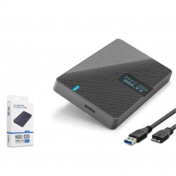HADRON HDX1792 2.5 İnç SATA HDD-SSD Harici Disk Kutusu USB 3.0 Micro-B - Siyah