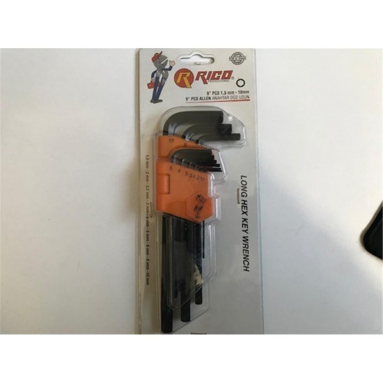 Rıco 013-RC0215 Düz 9lu Uzun Alyan Takımı