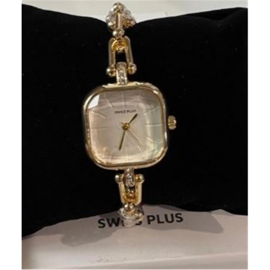 Swiss Plus Woman Watch Model-7 ST0227KBL Gold(Kol Saati)
