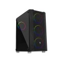 Frisby FC-9405G PANDA Gaming Kasa (Double Slim Ring RGB Fan + 650W 80+)
