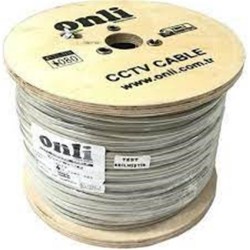 Onli ON-2201 2+1 1x0,22 mini Coax 2x0,22mm 500 metre CCTV Kamera Kablosu