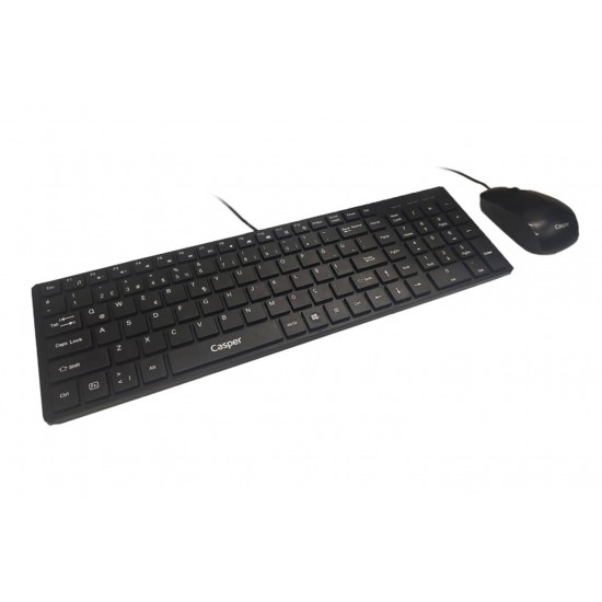 Casper Nirvana KB7900-KM35 Kablolu USB Q Siyah Klavye + Mouse Seti