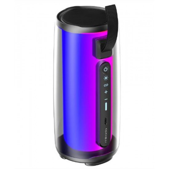 Mikado MD-17BT Capella Siyah 10W 1 RGB Mikrofonlu   Kart-Aux-Usb TWS 1800 mAh Bataryalı Speaker