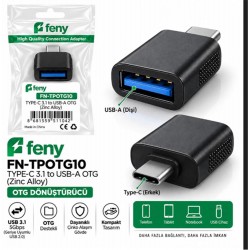 Feny FN-TPOTG10 Type-c 3.1 To Usb-A Çinko Alışımlı Çevirici