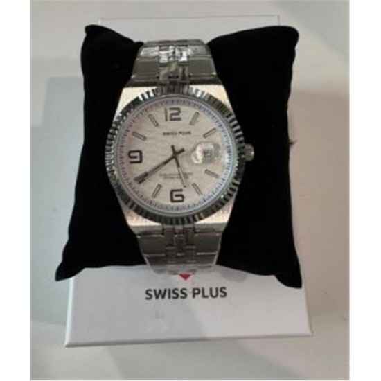 Swiss Plus Man Watch Premium Seri Model-4 ST3442AGS White-Silver(Kol Saati)