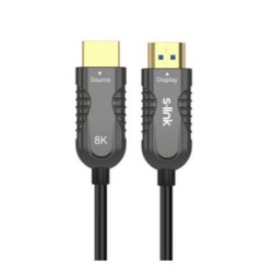 S-link SL-HM8K060 HDMI TO HDMI 60m v2.1 8K60 HZ 4K 120HZ Fiber Kablo