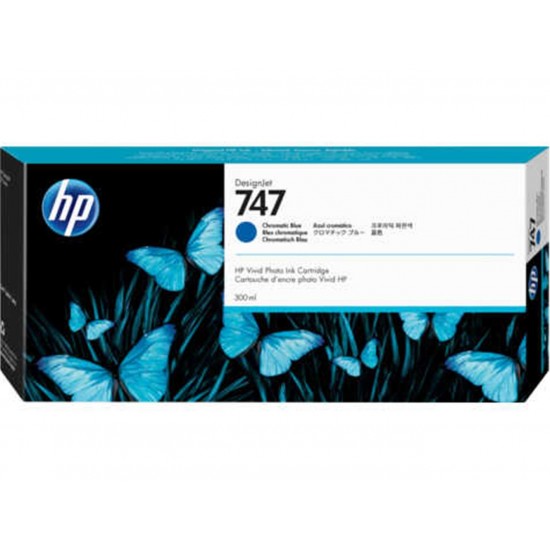 HP 747 Chrmtc Blue Kromatik Mavi 300 Ml Plotter Kartuşu P2V85A