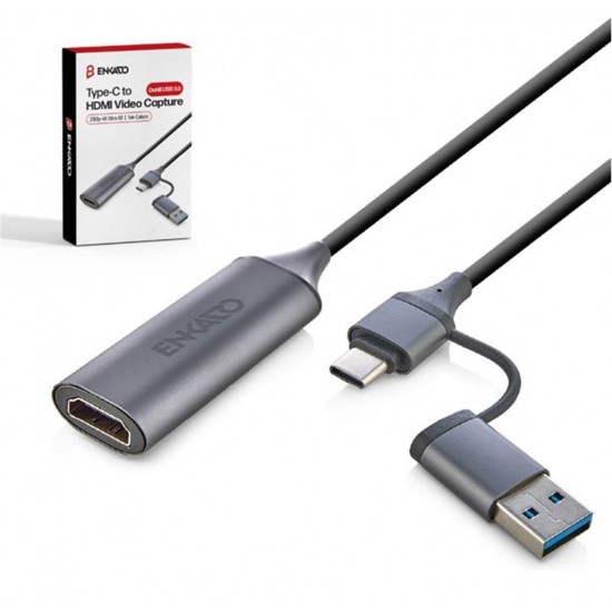 ENKADO EKD-TP46 TYPE-C+USB 3,0 TO HDMI VİDEO CAPTURE