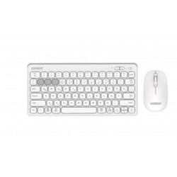Everest  KM-BT903 Beyaz 3in1 3 BT + 2.4  İnce Q 4 Cihaz Bağlantılı Kablosuz Klavye + Mouse Set