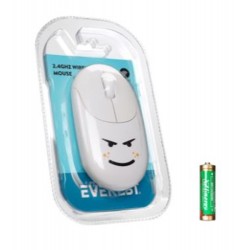 Everest SM-26 FASHION 2.4Ghz Beyaz Kabartmalı Kablosuz Mouse