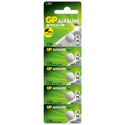 GP GPA76-C5 LR44 AG13 Alkalin Düğme Pil 5'li Paket 