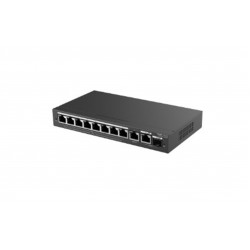 Ruijie-Reyee RG-ES210GS-P 8 Port Poe+ 10-100-1000 Mbps +1 Port SFP Yönetilebilir Switch Çelik Kasa