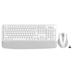 A4 Tech FG2500S Beyaz Plus 2.4GHz FN-MM Türkçe Q 3200DPI Klavye & Mouse Set