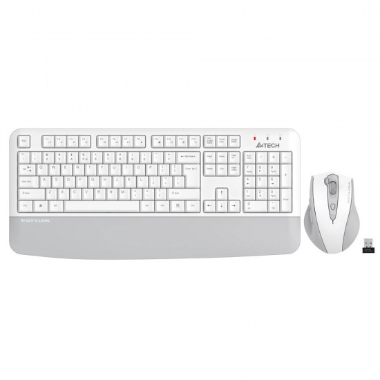 A4 Tech FG2500S Beyaz Plus 2.4GHz FN-MM Türkçe Q 3200DPI Klavye & Mouse Set
