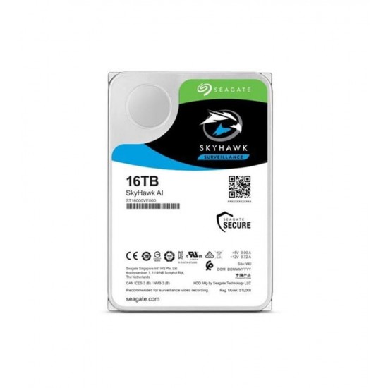 Seagate 16TB SkyHawk 3.5  7200RPM SST16000VE002 7-24 Harddisk (İthalat)