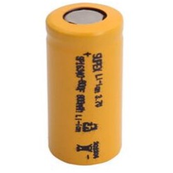Supex 16340-800S 3.7V 800MA Şarjlı Li-on Pil Uçlu Kafa Pil