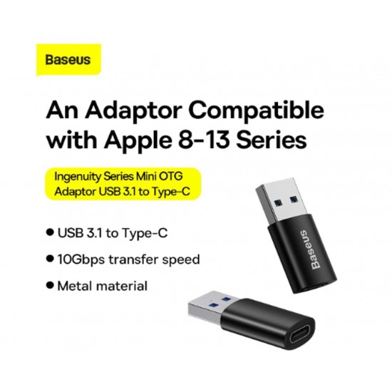 Baseus ZJJQ000101 Ingenuity USB 3.1 -Type-C to Dönüştürücü OTG