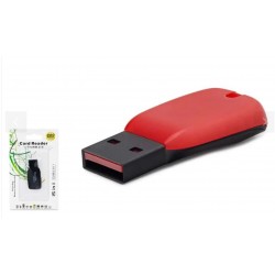 HADRON HDX7011 USB Kart Okuyucu MicroSD Kırmızı