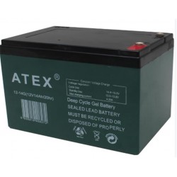 Atex AX-12V 14AH Jell Akü
