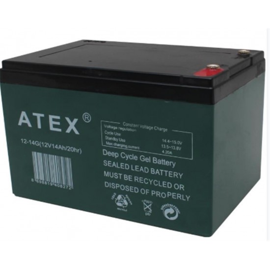 Atex AX-12V 14AH Jell Akü