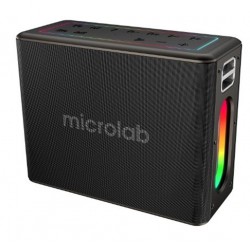 Microlab M60 Vega 15000mAh Batarya  Wireless Mikrofonlu Siyah Gri Usb + Tf Kart + Bluetooth Powerban