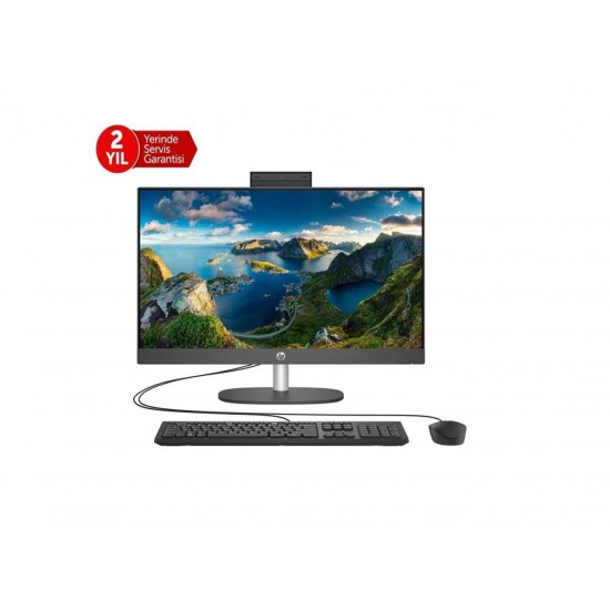 HP ProOne 240 G10 B6JC7ES i7-1355U 16GB 512GB SSD O-B Iris Xe 23.8 Siyah DOS All in One Bilgisayar