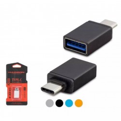 HADRON HDX5051 Type-C to USB Dişi Çevirici Metal - Çok Renkli