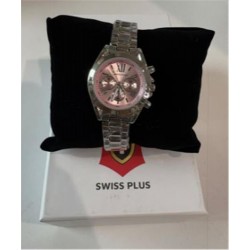 Swiss Plus Woman Watch Model-2 ST0730ABL Pink-Silver(Kol Saati)